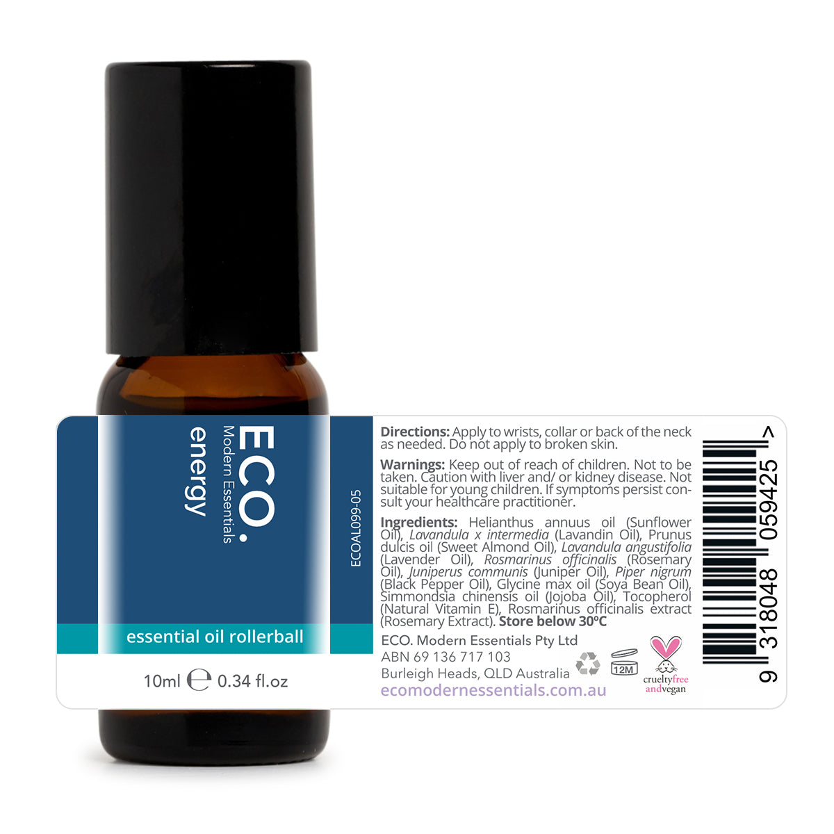 Energy Essential Oil Rollerball